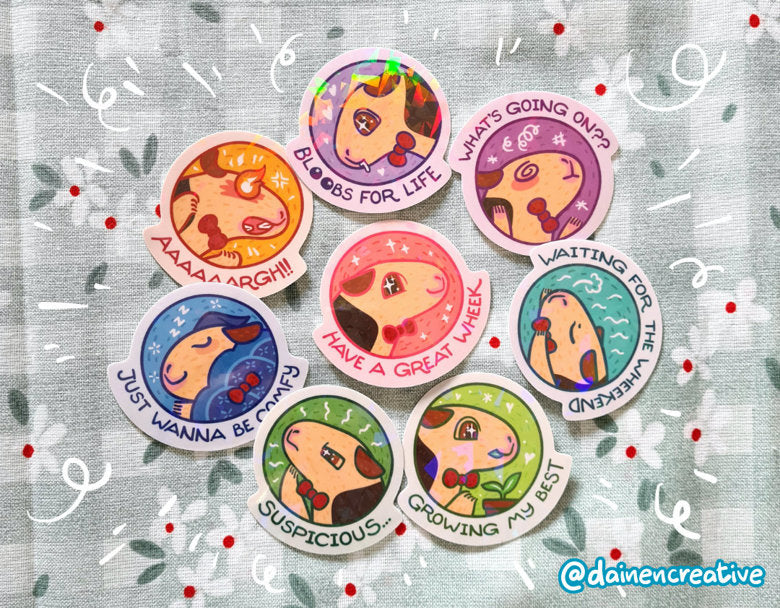 Artist Series - Sticker Packs - Dainencreative - Pop Culture Larrikin 