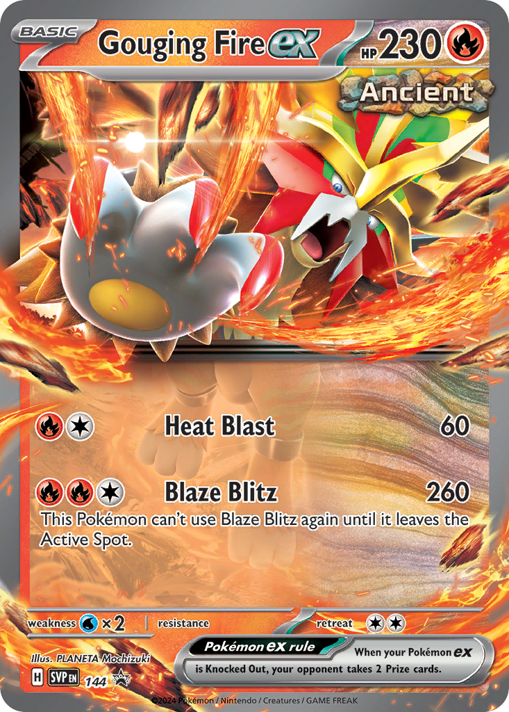 Gouging Fire ex #144 Scarlet & Violet Scarlet & Violet Promos en
