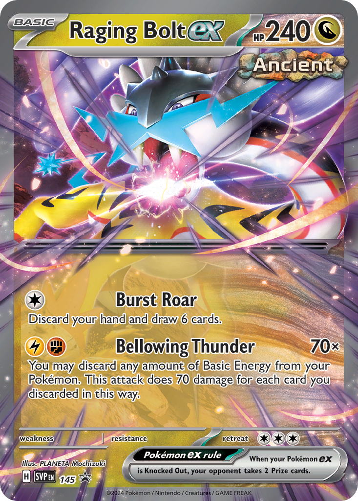 Raging Bolt ex #145 Scarlet & Violet Promos en