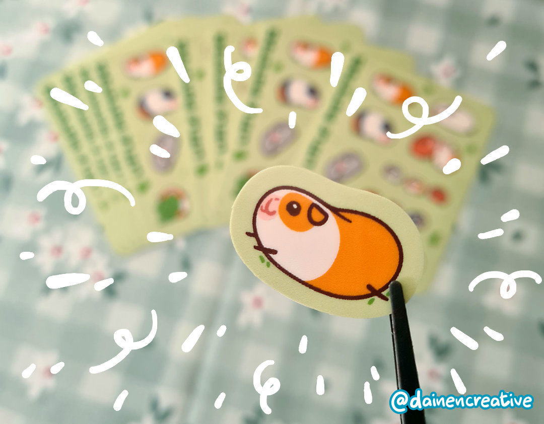 Artist Series -Little Pigtatoes Sticker Sheet - Dainencreative - Pop Culture Larrikin 