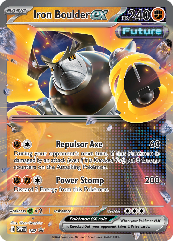 Iron Boulder ex #147 Scarlet & Violet Promos en