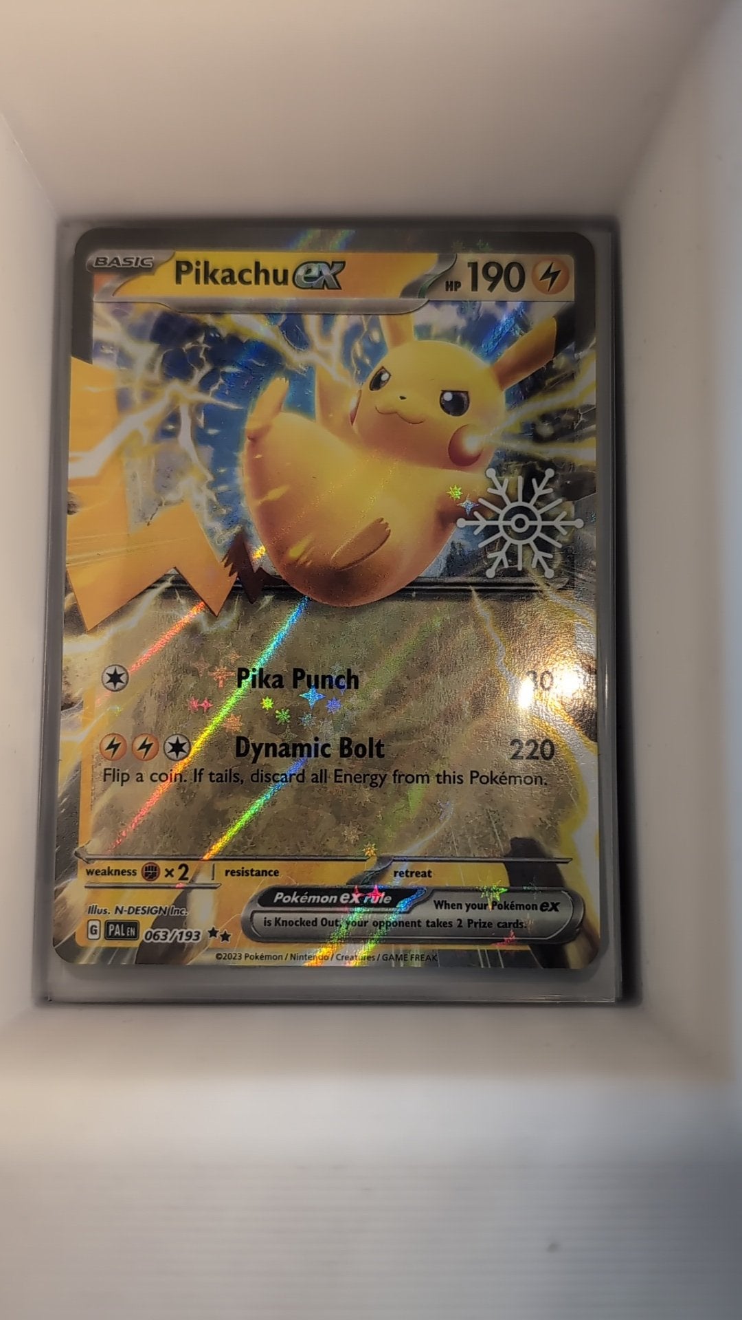 Image of Pikachu ex Paldea Evolved (PAL) #063