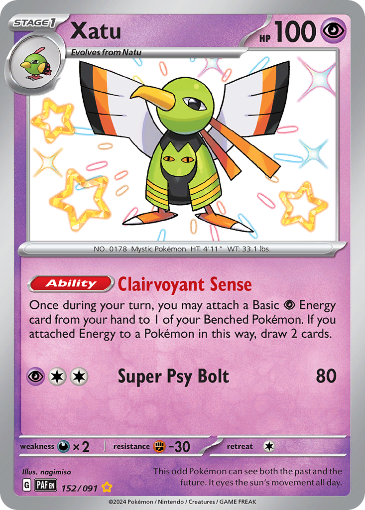 Xatu #152 Paldean Fates en