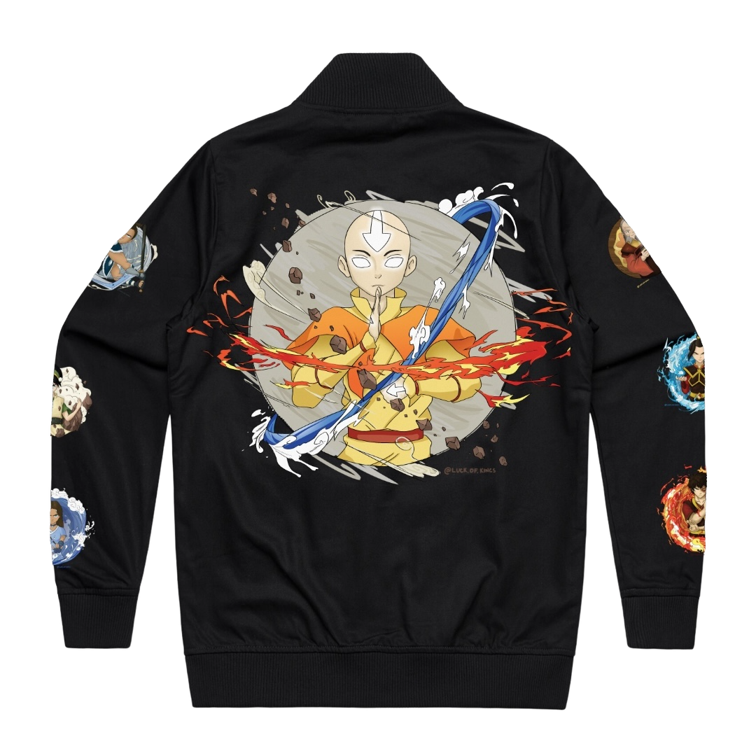 Avatar: The Last Airbender Inspired AS Colour Bomber Jacket - Luck of Kings - Pop Culture Larrikin