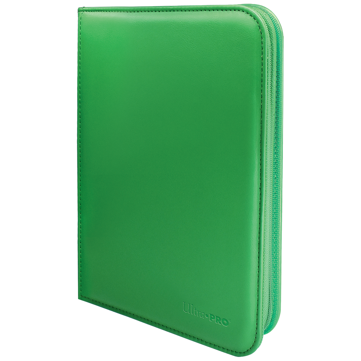 Vivid 4-Pocket Zippered PRO-Binder - Ultra-PRO - Green angle - Pop Culture Larrikin