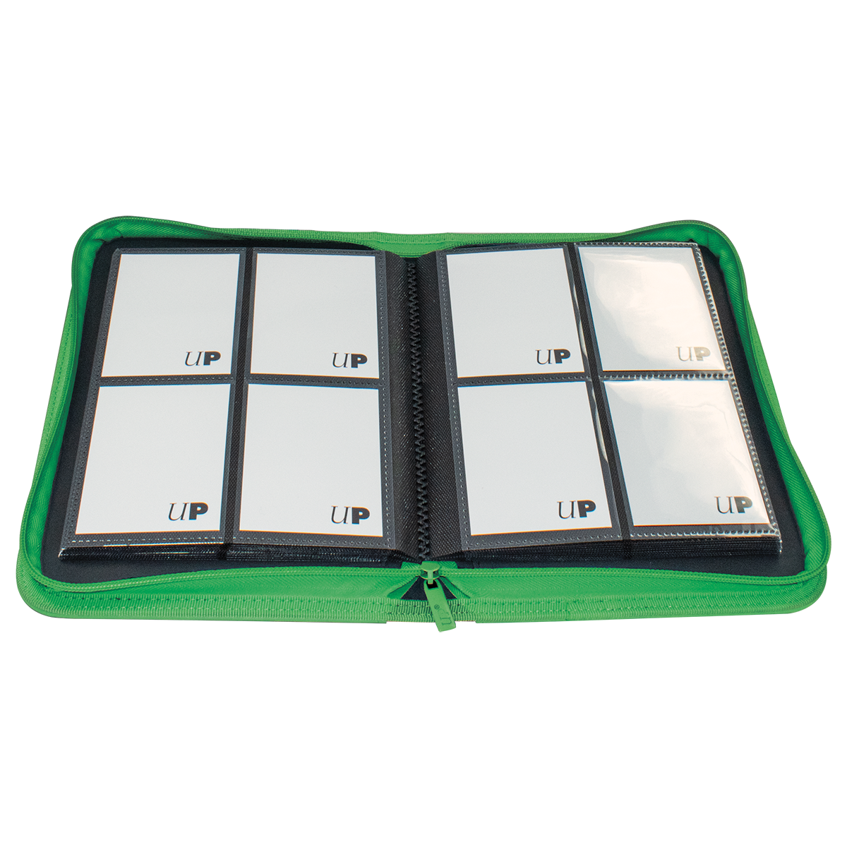 Vivid 4-Pocket Zippered PRO-Binder - Ultra-PRO - Green open - Pop Culture Larrikin