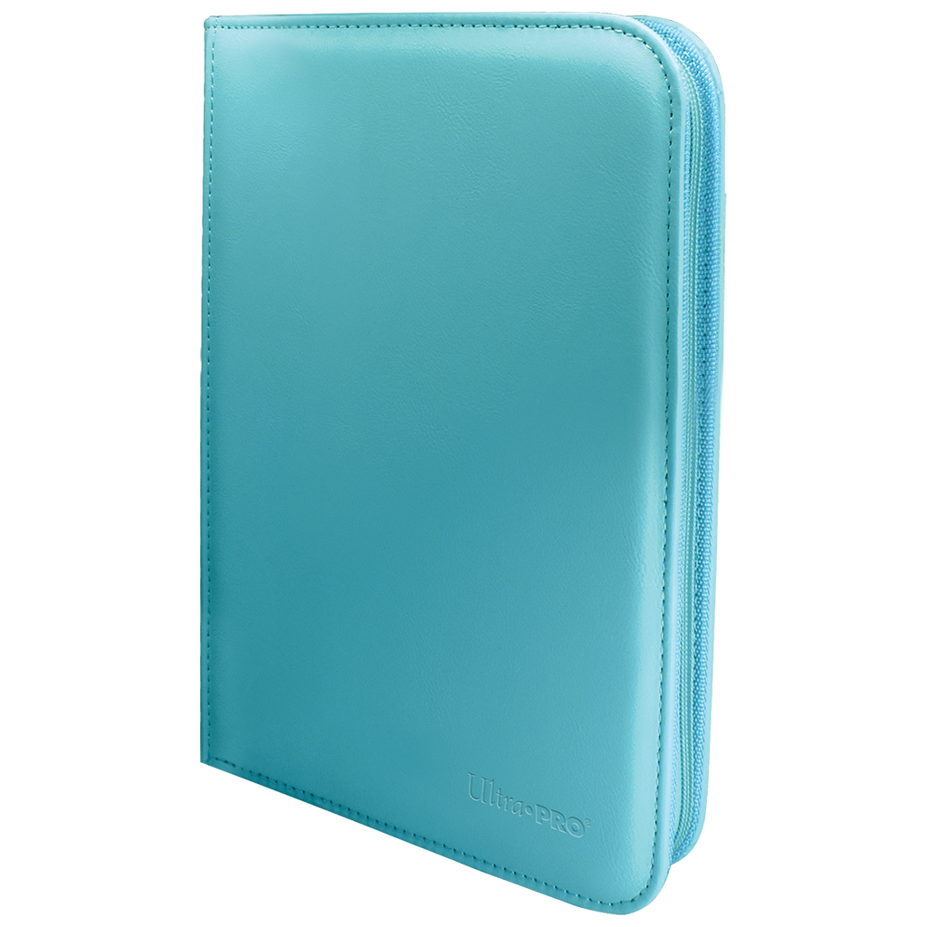 Vivid 4-Pocket Zippered PRO-Binder - Ultra-PRO - Light Blue angle - Pop Culture Larrikin