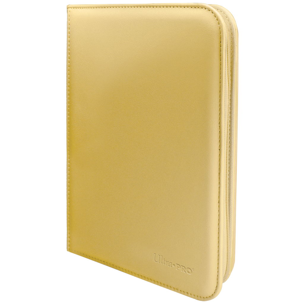 Vivid 4-Pocket Zippered PRO-Binder - Ultra-PRO - Yellow angle - Pop Culture Larrikin