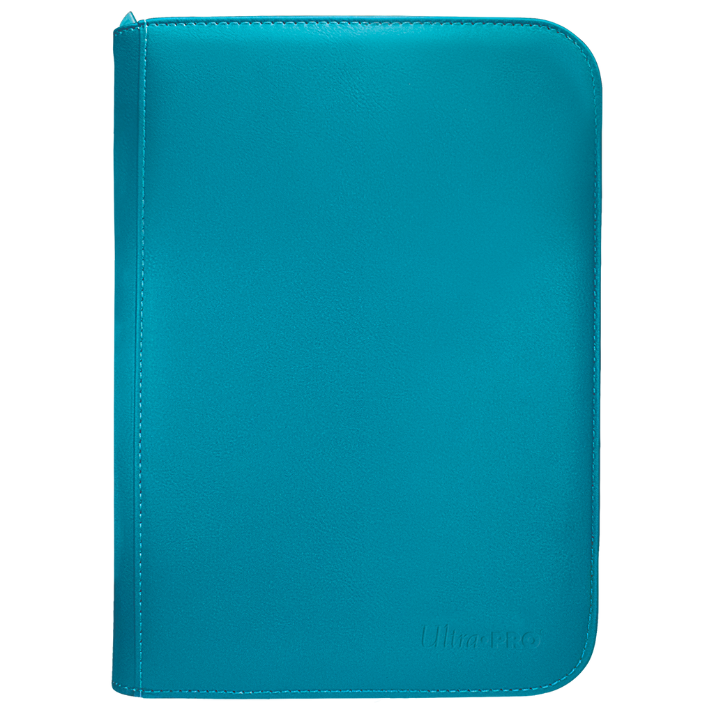Vivid 4-Pocket Zippered PRO-Binder - Ultra-PRO - Teal front - Pop Culture Larrikin