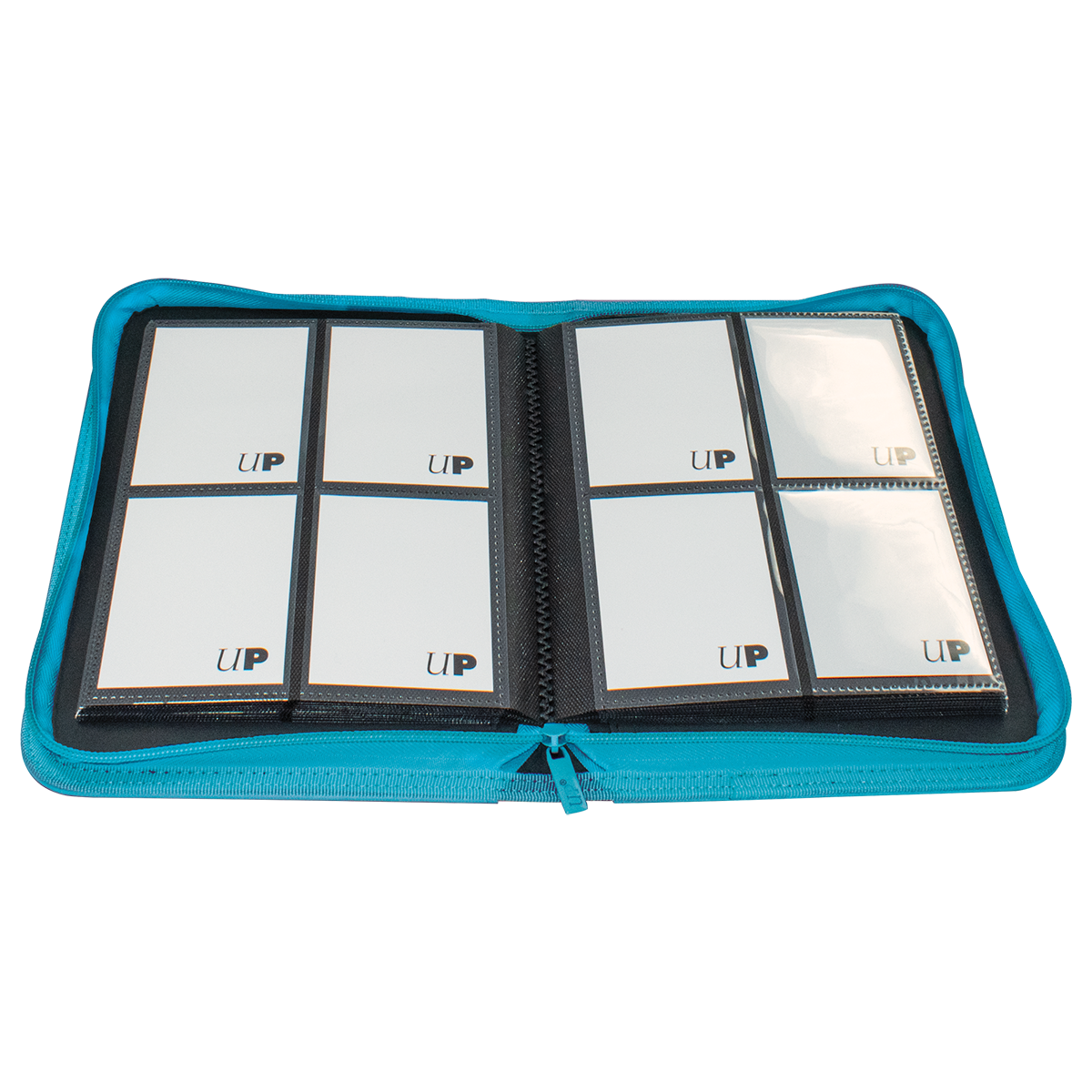 Vivid 4-Pocket Zippered PRO-Binder - Ultra-PRO - Teal open - Pop Culture Larrikin