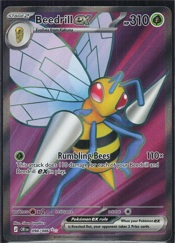 Beedrill ex #98 Chaos Rising en