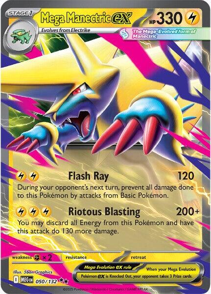 Mega Manectric ex - Mega Evolution - 50 - Non-Foil C-JT