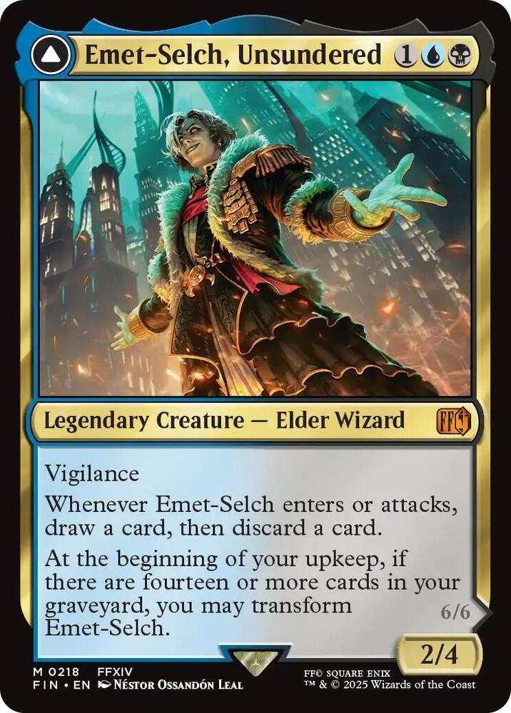 Image of Emet-Selch, Unsundered Final Fantasy - 218 - MTG C-AC - Foil/Holo