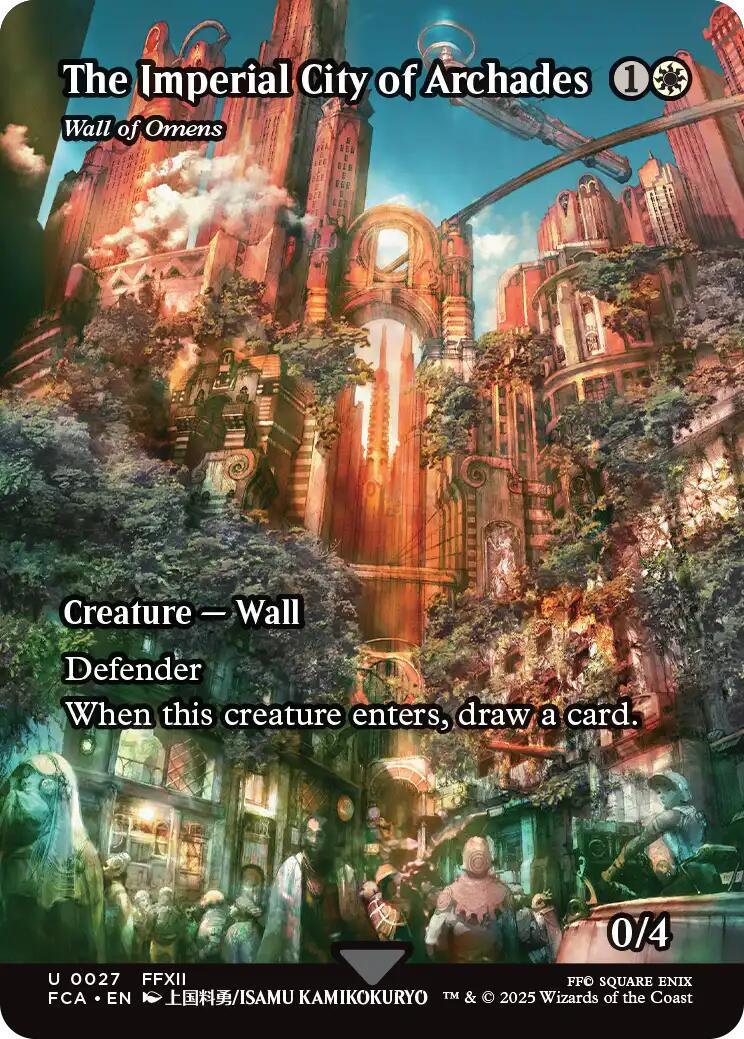 Image of Wall of Omens (The Imperial City of Archades) - 27 - MTG C-AC