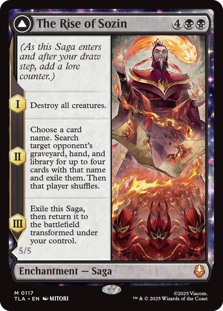 The Rise of Sozin - 117 Foil - MTG: Avatar The Last Airbender (TLA)
