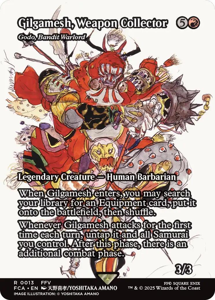 Image of Godo, Bandit Warlord (Gilgamesh, Weapon Collector) - 13 - MTG C-AC - Foil