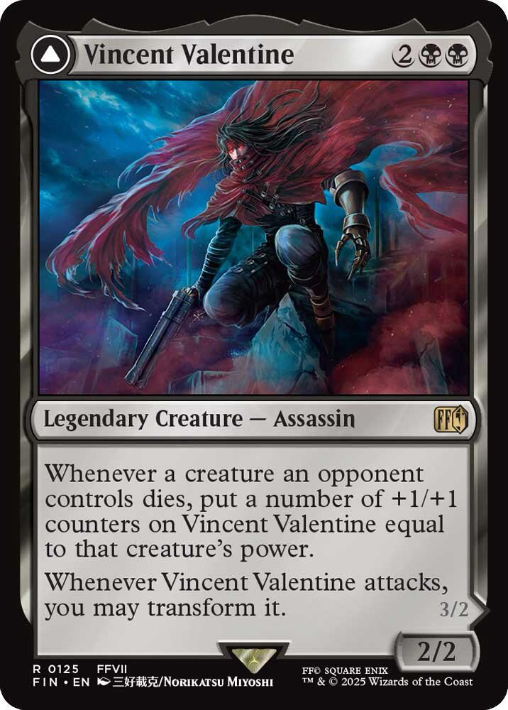 Image of Vincent Valentine Final Fantasy - 125 - MTG C-AC