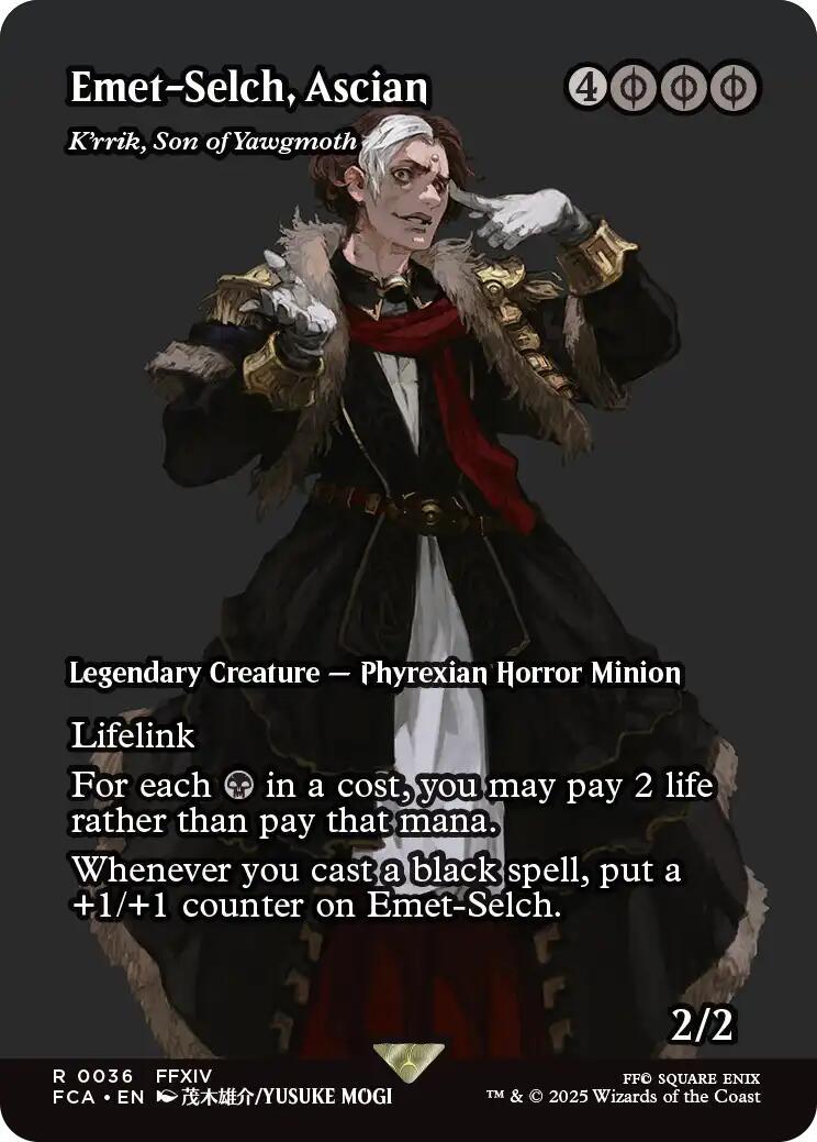 Image of K'rrik, Son of Yawgmoth (Emet-Selch, Ascian) - 36 - MTG C-AC 