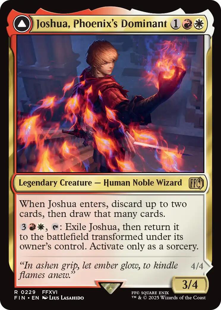 Image of Joshua, Phoenix's Dominant Final Fantasy - 229 - MTG C-AC