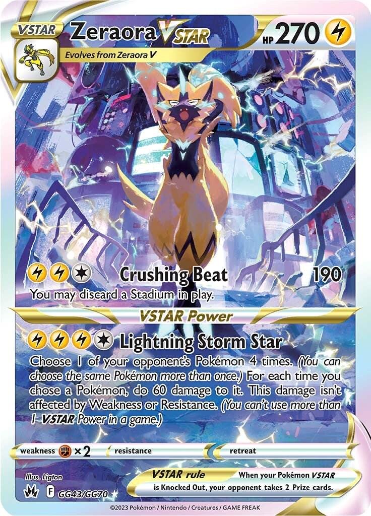 Zeraora VSTAR - Crown Zenith - GG43 - Foil/Holo PCL