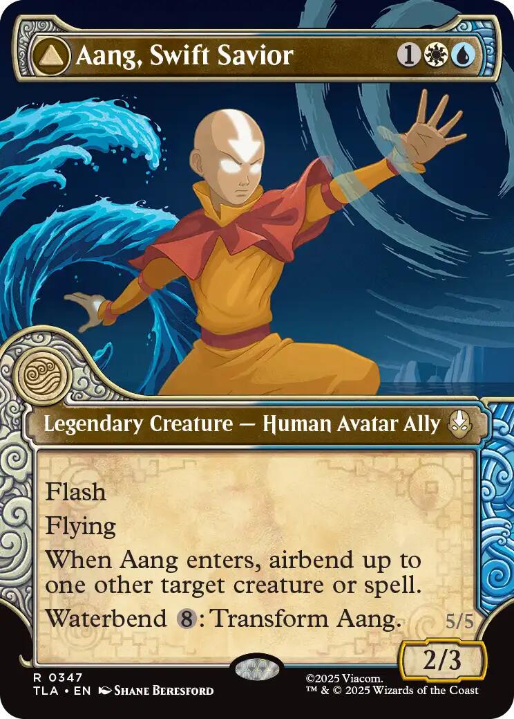 Aang, Swift Savior - 347 Showcase - MTG: Avatar The Last Airbender (TLA)