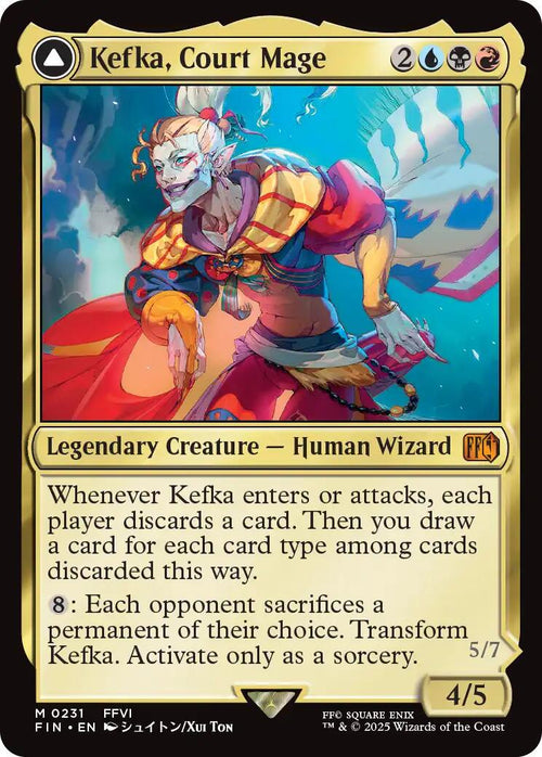 Image of Kefka, Court Mage Final Fantasy - 231 - MTG C-AC