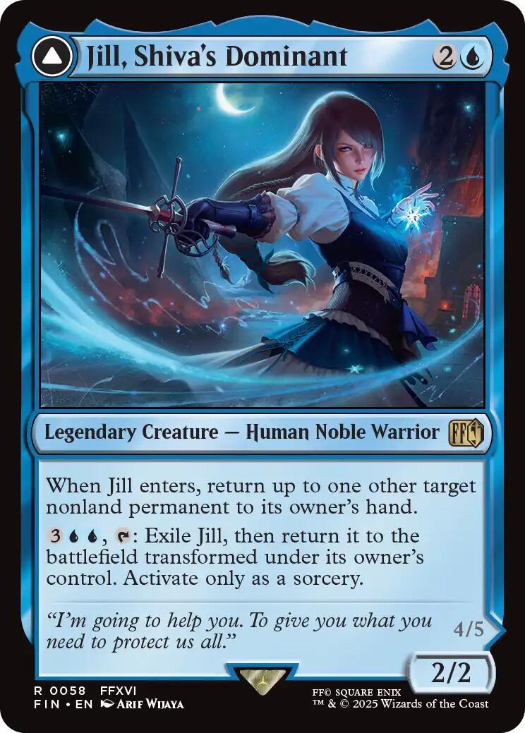 Image of Jill, Shiva's Dominant Final Fantasy - 58 - MTG C-AC