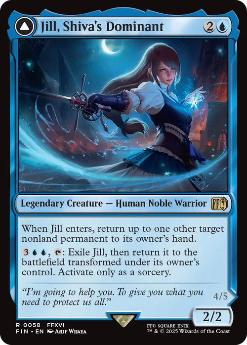 Image of Jill, Shiva's Dominant Final Fantasy - 58 - MTG C-AC