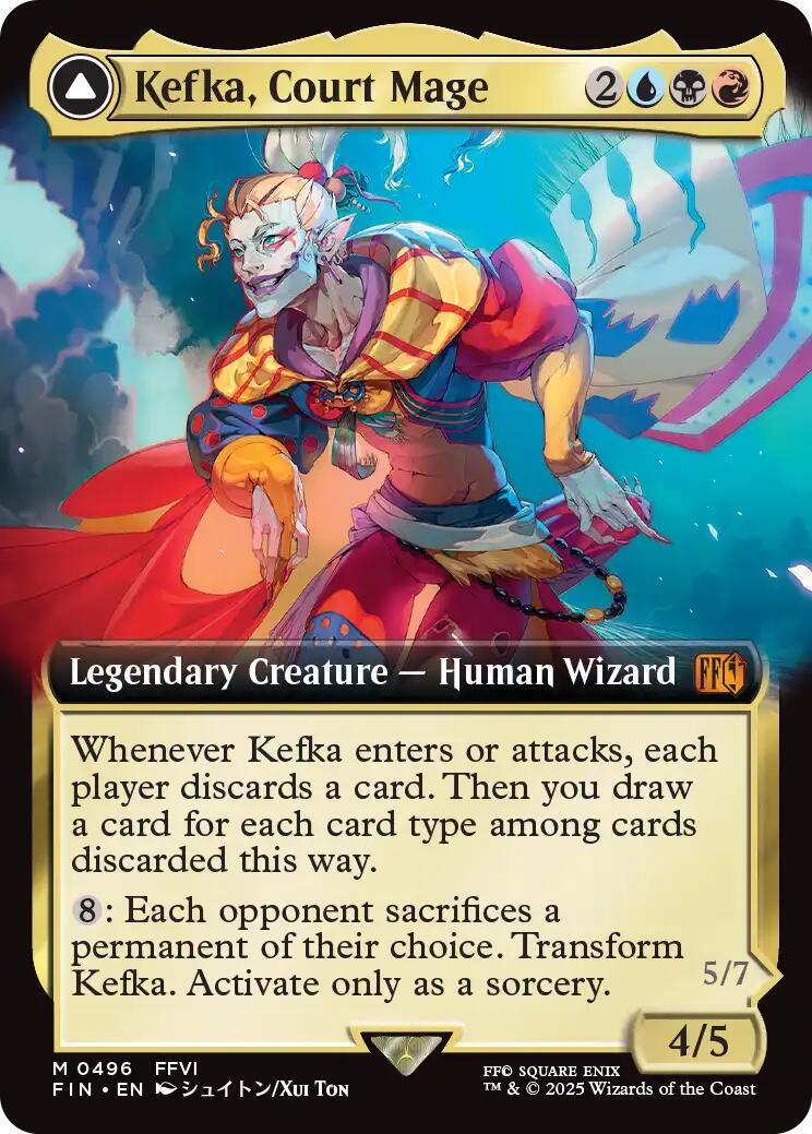 Image of Kefka, Court Mage Final Fantasy - 496 - MTG C-AC