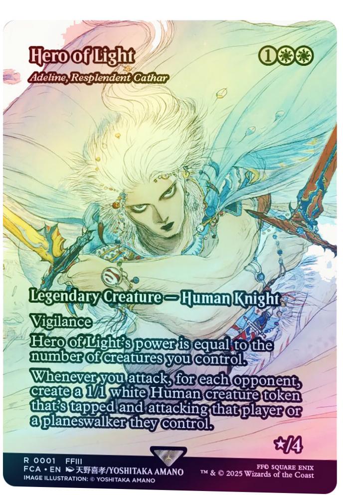 Image of Adeline, Resplendent Cathar (Hero of Light) - 1 - MTG C-AC - Foil