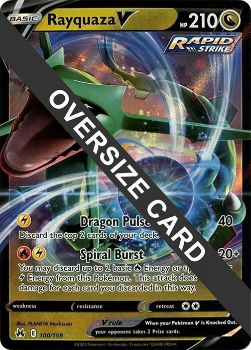 Rayquaza V  Jumbo - 100 - Sword and Shield PCL