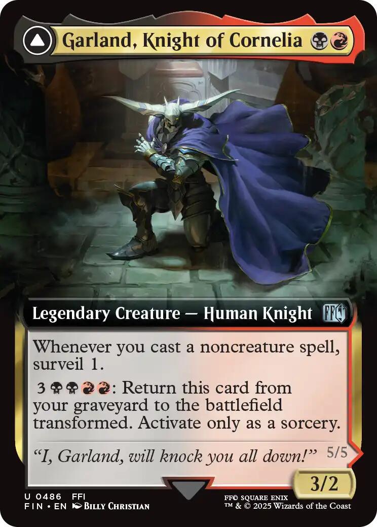 Image of Garland, Knight of Cornelia - 486 - MTG C-AC