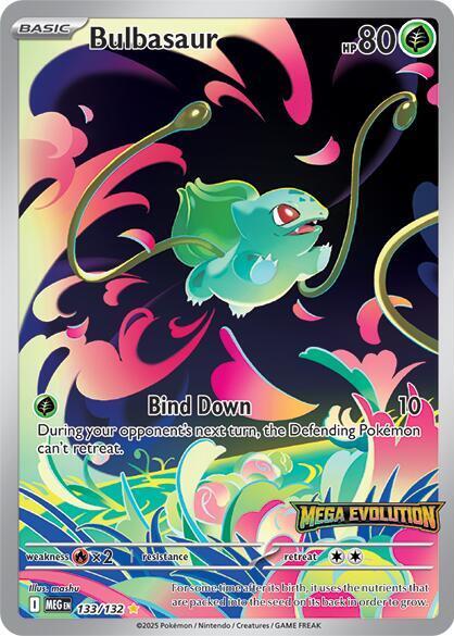Bulbasaur - Mega Evolutions - 133 - Stamped Sealed PCL