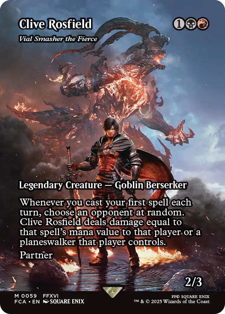 Image of Vial Smasher the Fierce (Clive Rosfield) - 59 - MTG C-AC - Foil