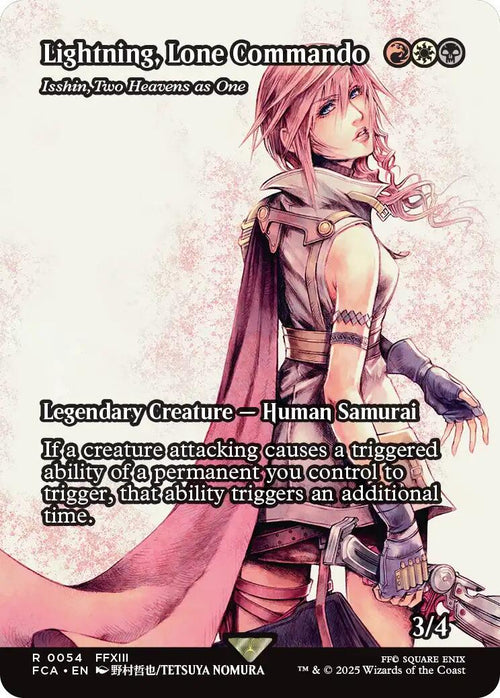 Image of Isshin, Two Heavens as One (Lightning, Lone Commando) - 54 - MTG C-AC 