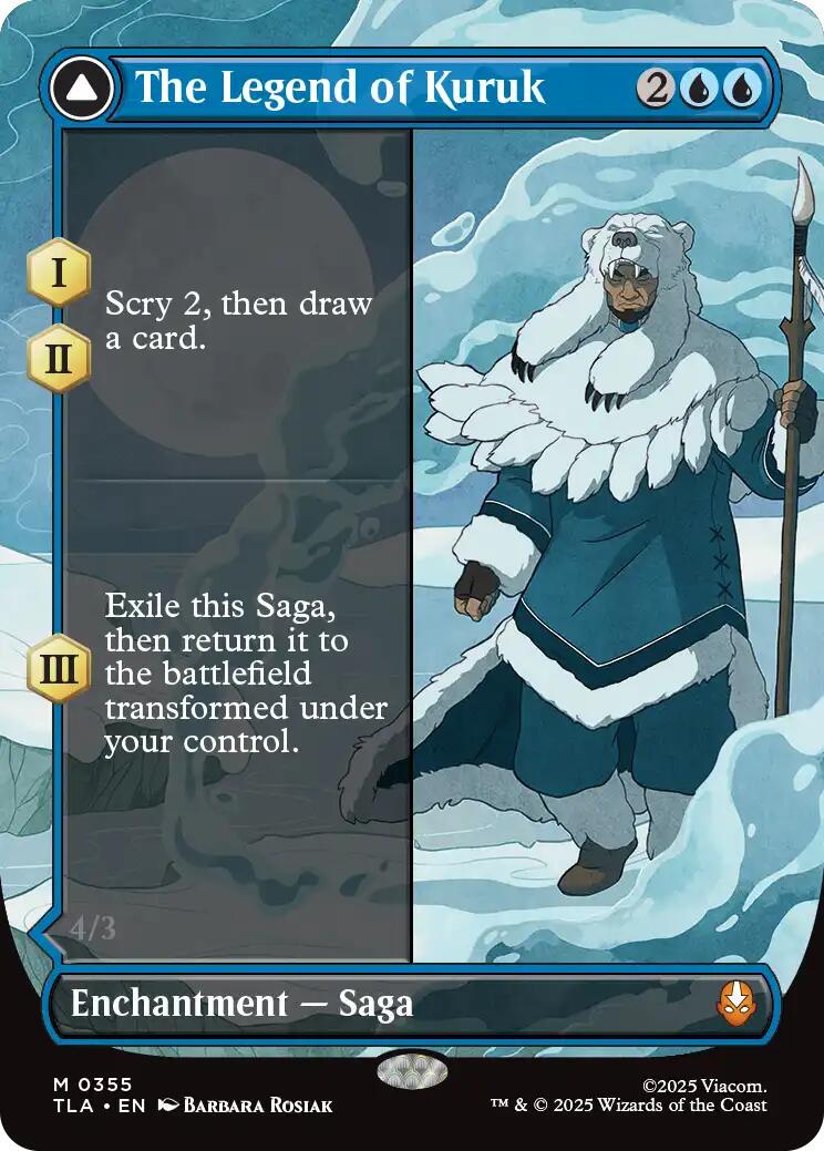 The Legend of Kuruk - 355 Borderless Foil - MTG: Avatar The Last Airbender (TLA)