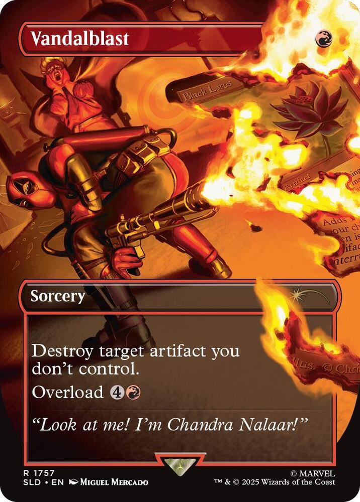 Vandalblast non-foil Deadpool Secret Lair #868 -  PCL