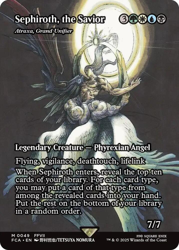 Image of Atraxa, Grand Unifier (Sephiroth, the Savior) - 49 - MTG C-AC