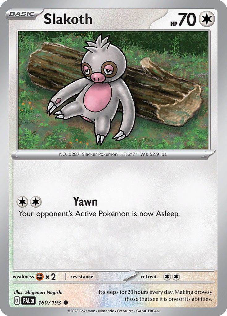 Slakoth #160 Paldea Evolved en