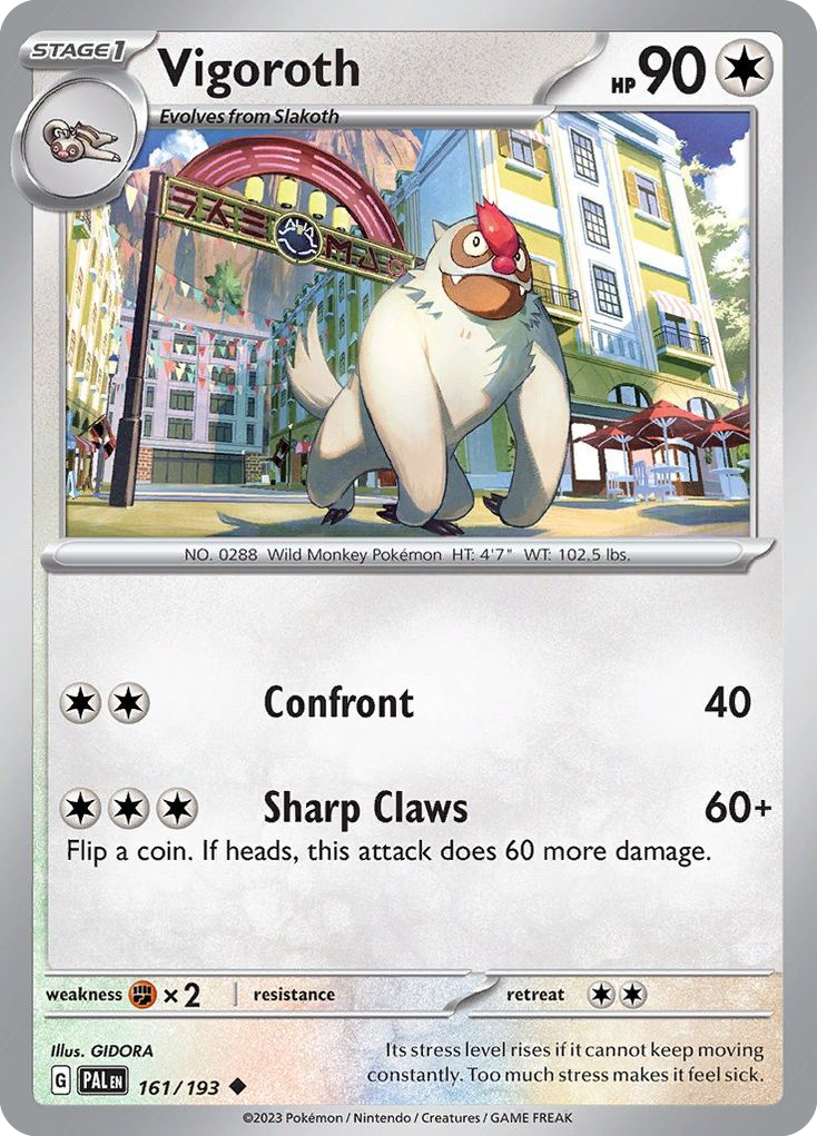 Vigoroth #161 Paldea Evolved en