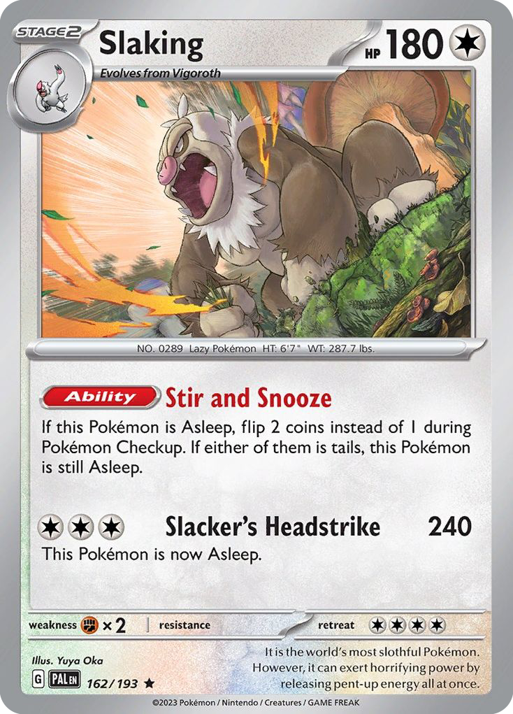 Slaking #162 Paldea Evolved en