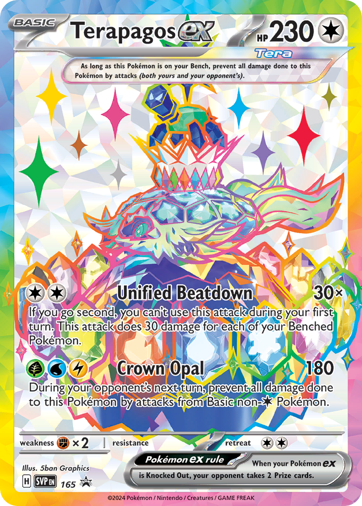 Terapagos ex #165 Scarlet & Violet Promos en