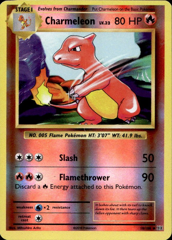 Charmeleon #10 reverse_holo Evolutions en