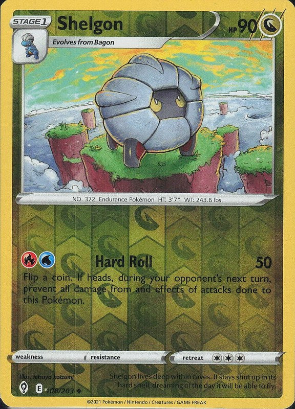 Shelgon #108 reverse_holo Evolving Skies en