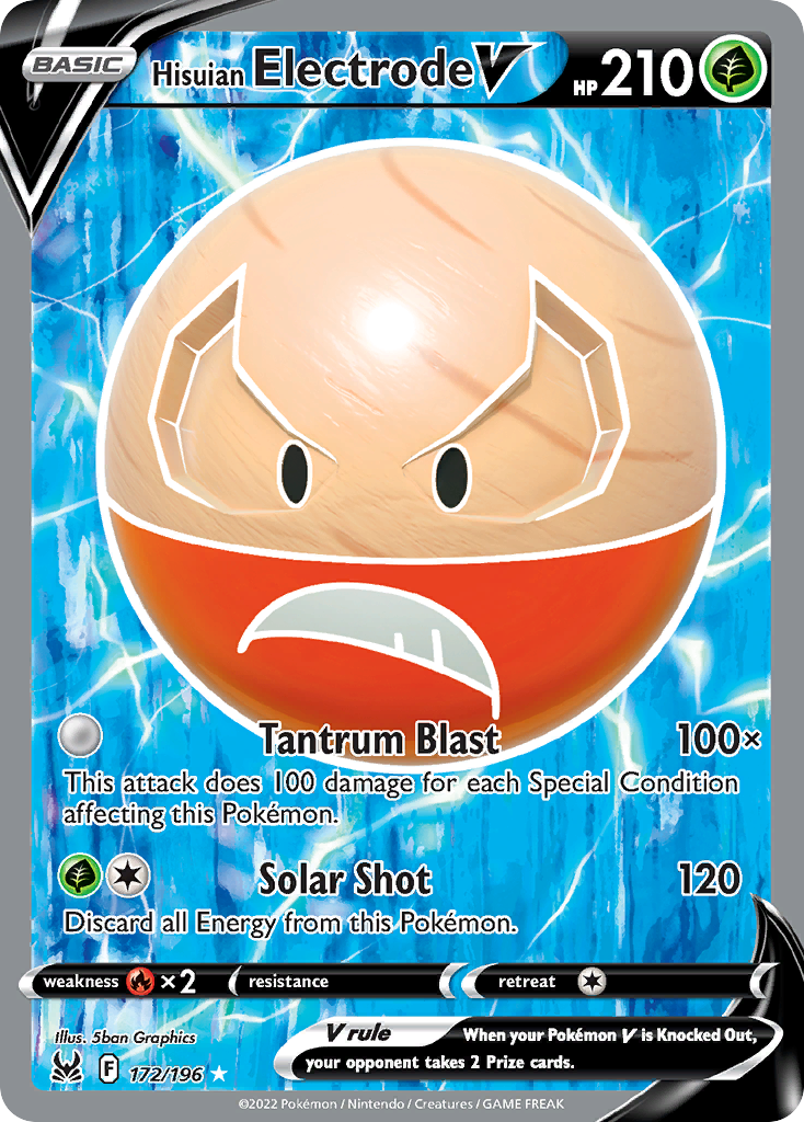 Hisuian Electrode V #172 Sword & Shield Lost Origin en