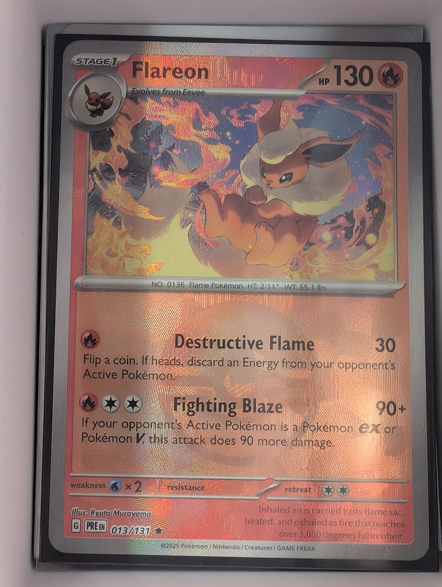 Image of Flareon Prismatic Evolutions (PRE) #13