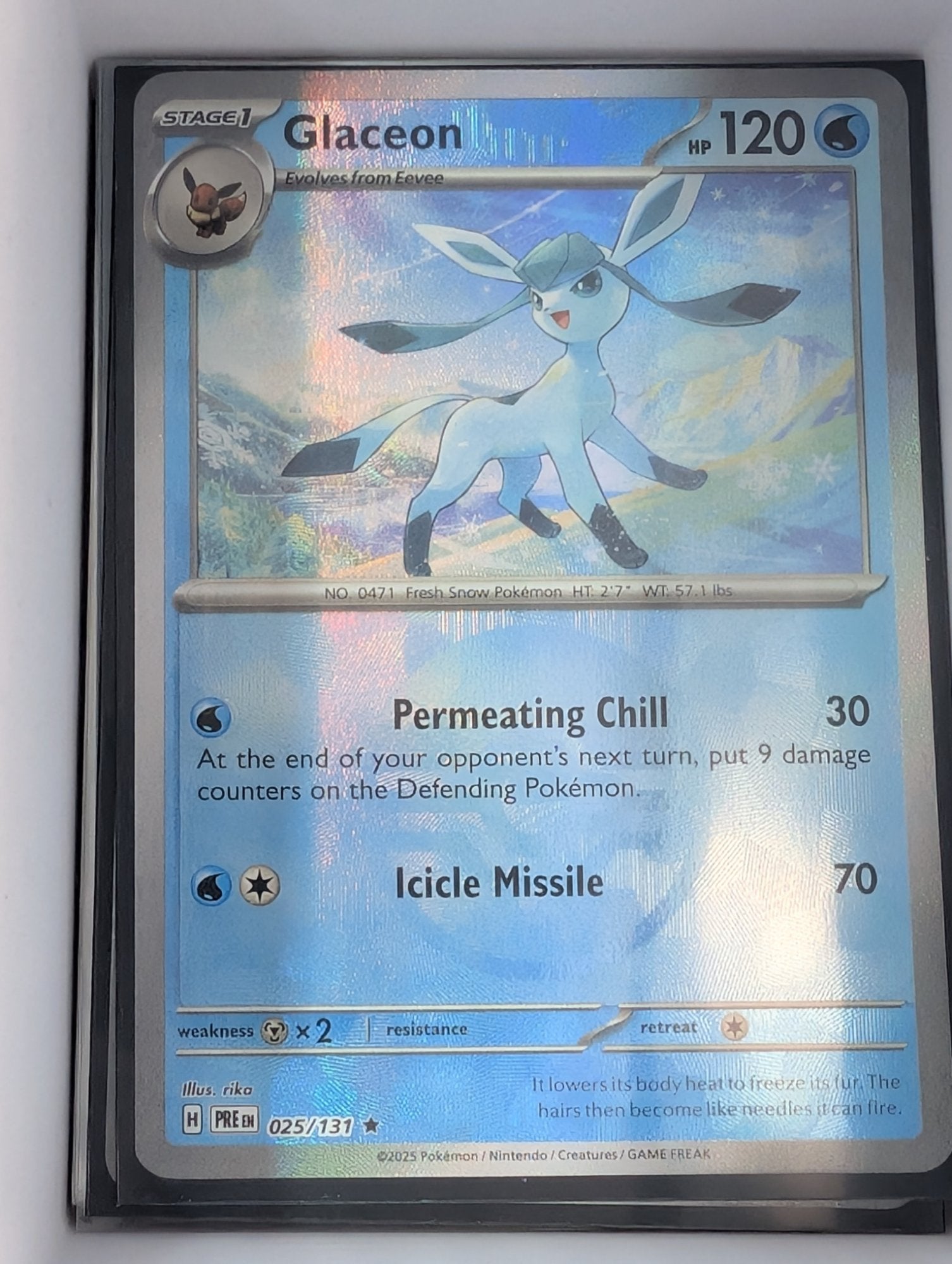 Image of Glaceon Prismatic Evolutions (PRE) #25
