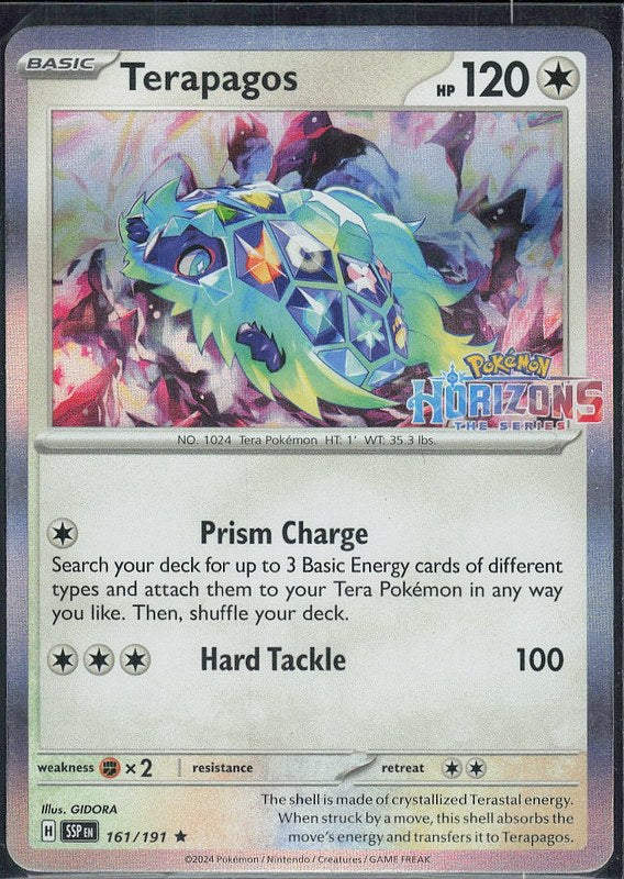 Terapagos #161 Pokemon Horizons Surging Sparks en
