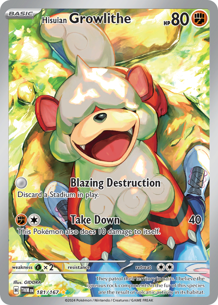 Hisuian Growlithe #181 Twilight Masquerade en