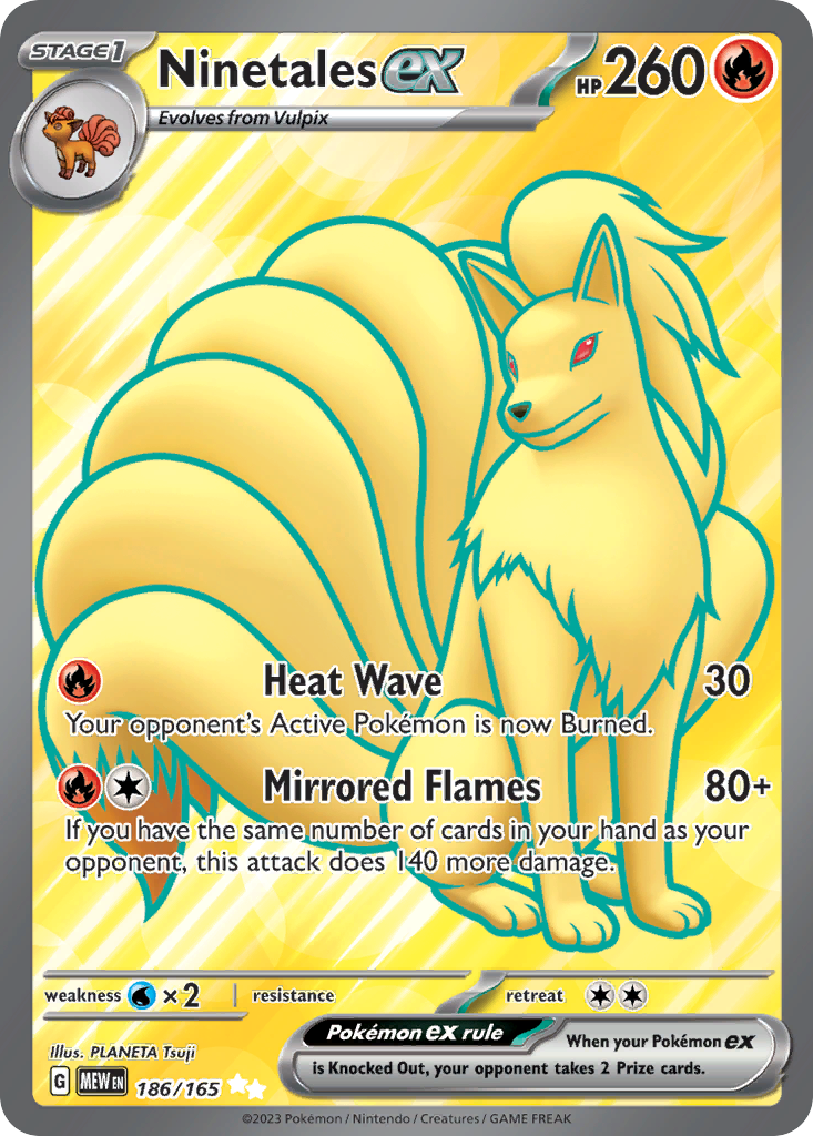 Ninetales ex #186 151 en